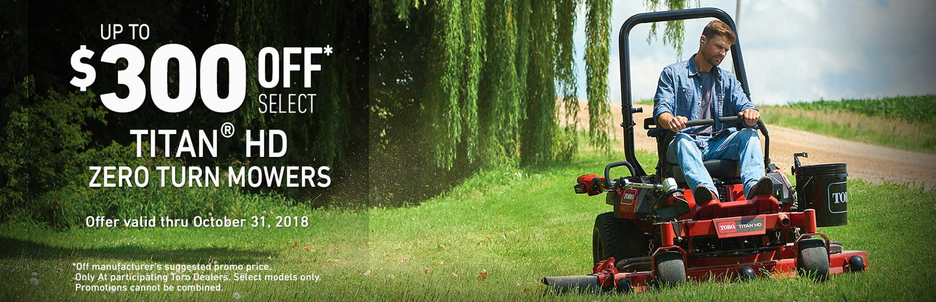 Toro: $300 USD Off Select TITAN® HD Mowers